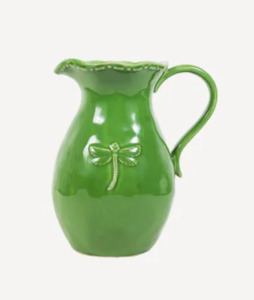 Gift: Dragonfly Stoneware Jug Green - Small