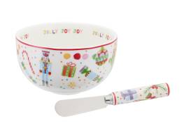 Jolly Joy Joy Dip & Spreader Set - Nutcracker