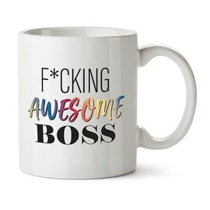 Gift: Coffee Mug – Awesome Boss – Giftware & Engravers