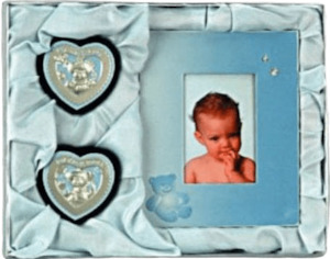 Baby First Tooth, Curl and Photo Frame Gift Set (Blue) – Giftware & Engravers