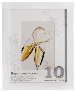 10th Anniversary Photo Frame – Giftware & Engravers