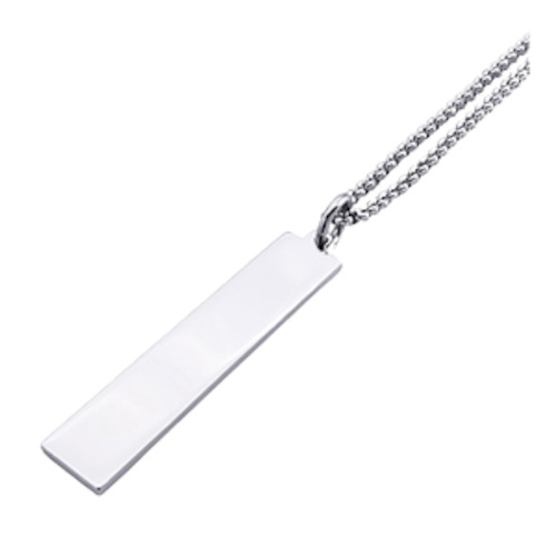 ID Bar Necklace (Stainless Steel) – Giftware & Engravers