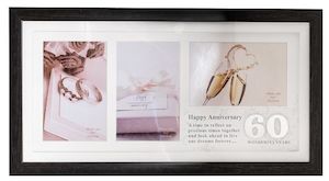 Gift: 60th Anniversary Photo Frame Collage – Giftware & Engravers