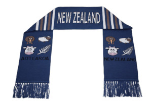 Kiwiana Scarf: Denim Blue – Giftware & Engravers