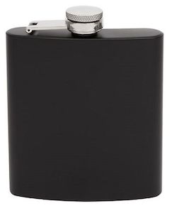 SS Black Matte Hip Flask (6oz) – Giftware & Engravers