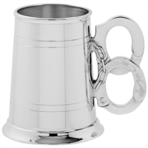 Tankard with Handcuff Handle (English Pewter) – Giftware & Engravers