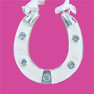 Wedding Horseshoe: Enamel Charm with Diamantes – Giftware & Engravers