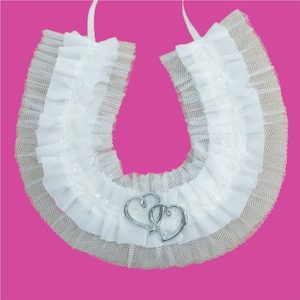 Wedding Horseshoe: Super Frilly with Linked Hearts – Giftware & Engravers