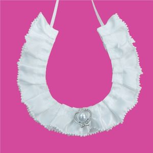 Wedding Horseshoe: White Bead Edge with Diamante & Pearl Heart – Giftware …