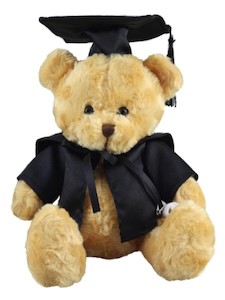 Graduation Teddy Bear – Golden (Small) – Giftware & Engravers