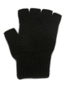 Possum & Merino Fingerless Gloves: Black – Giftware & Engravers