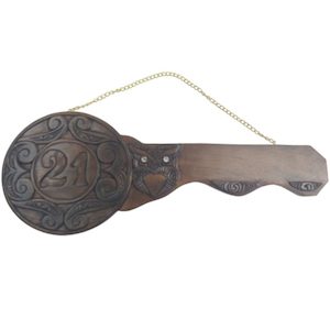 Carved Wooden Mask 21st Key – Giftware & Engravers