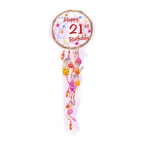 Wooden 21st Birthday Key: Dreamcatcher – Giftware & Engravers