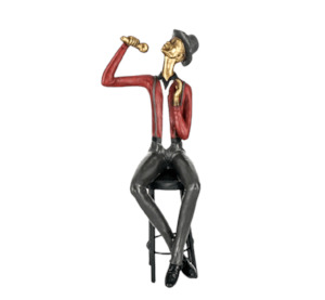 80’s Jazz Singer Sitting on Stool (Large) – Giftware & Engravers