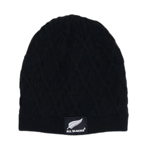 All Blacks Cable Knit Fashion Beanie – Giftware & Engravers