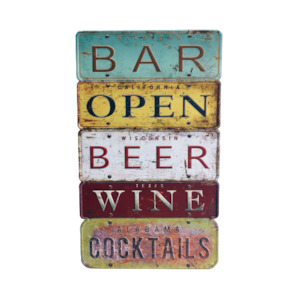 Bar License Plate Style Wall Plaque – Giftware & Engravers