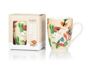 Coffee Mug: Birds & Flowers Beige – Giftware & Engravers