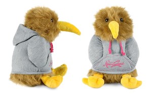 Kiwi Soft Toy with Hoodie (Pink) – Giftware & Engravers