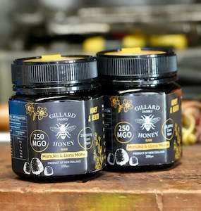 Honey manufacturing - blended: Manuka 250mgo infused with Lions Mane 250gm