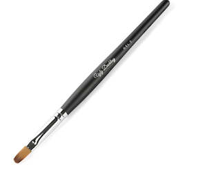 Gel Brush 2 - Matte Black Wood Handle