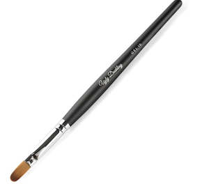 Gel 10 Brush- Matte Black Wood Handle