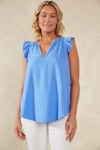 Womenswear: Florence Frill Tank - Coast