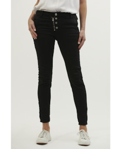 Womenswear: Classic Button Jean - Black