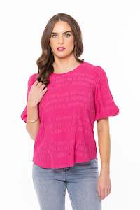 Womenswear: Carefree Top - Hot Pink