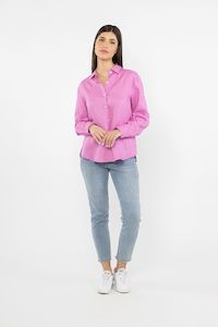 Womenswear: Ultimate Linen Shirt - Bubblegum