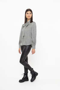 Womenswear: Kitty Bow Neck Blouse - Geo.