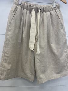 Womenswear: Ford Shorts - Cotton Linen - Oatmeal