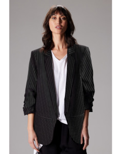 Womenswear: Tyler Jacket Black Stripe