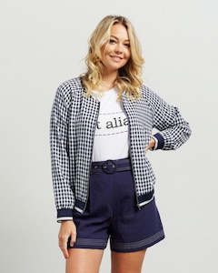 Womenswear: Bobby Bomber - Ink/White Check