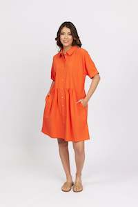 Womenswear: Cocoon Dress - Melon