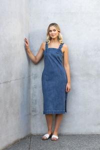 Womenswear: Academy Dress - Mid Wash