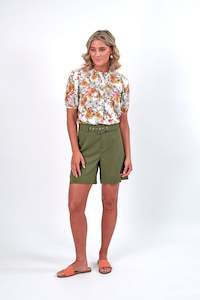 Womenswear: Olsen Short - Khaki K8008