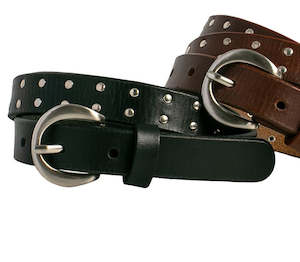 Womenswear: Stephanie Leather Belt - Black