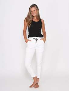 Riley Jogger - White