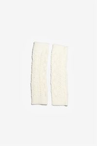 Lina Fingerless Gloves - Cream