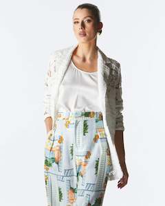 Womenswear: Worth It Lace Blazer - Ivory