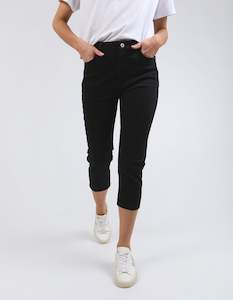 Womenswear: Mollie Capri Jean - Black Wash