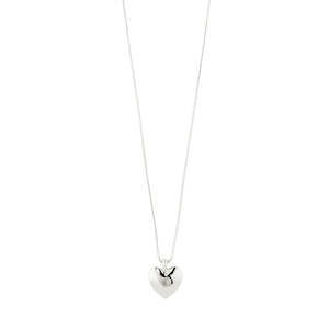 Womenswear: Sophia Recycled Heart Necklace - Silver Plated