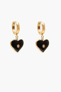 Heart of Stone Huggie Earring