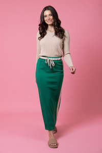 Womenswear: Mattie Sweater Skirt - Green