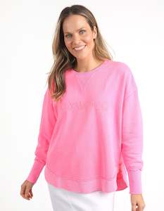 Womenswear: Simplified Crew - Neon Rose