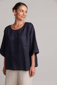 Womenswear: Studio Relaxed Top - Navy