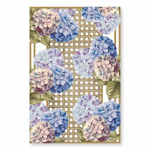 Manor Road Microfiber Tea Towel - Hydrangea & Rattan