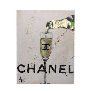 Womenswear: Art Acrylic Canvas Chanel - Champagne