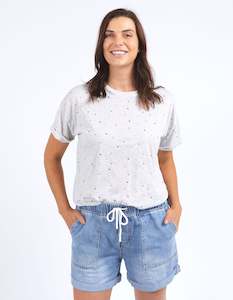 Womenswear: Festive Spot Tee - Grey Marle