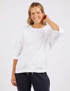 Womenswear: Mazie Sweat - White